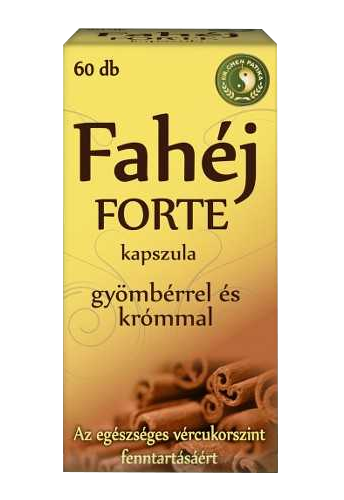 Fahéj Forte kapszula gyömbérrel és krómmal 60 db (Dr.Chen)